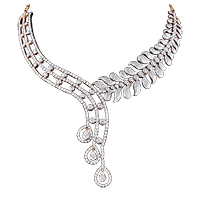 Diamonds Collar Platinum Necklace
