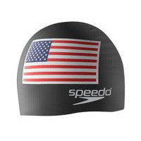 Speedo USA Silicone Swim Cap Black