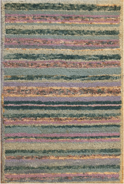 Hand Knotted Mir Design Green Area Rug