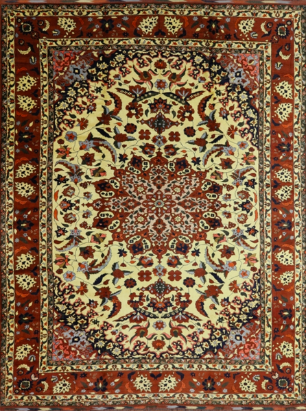 Antiquity Collection Green Wool Rug Hand Woven in India...