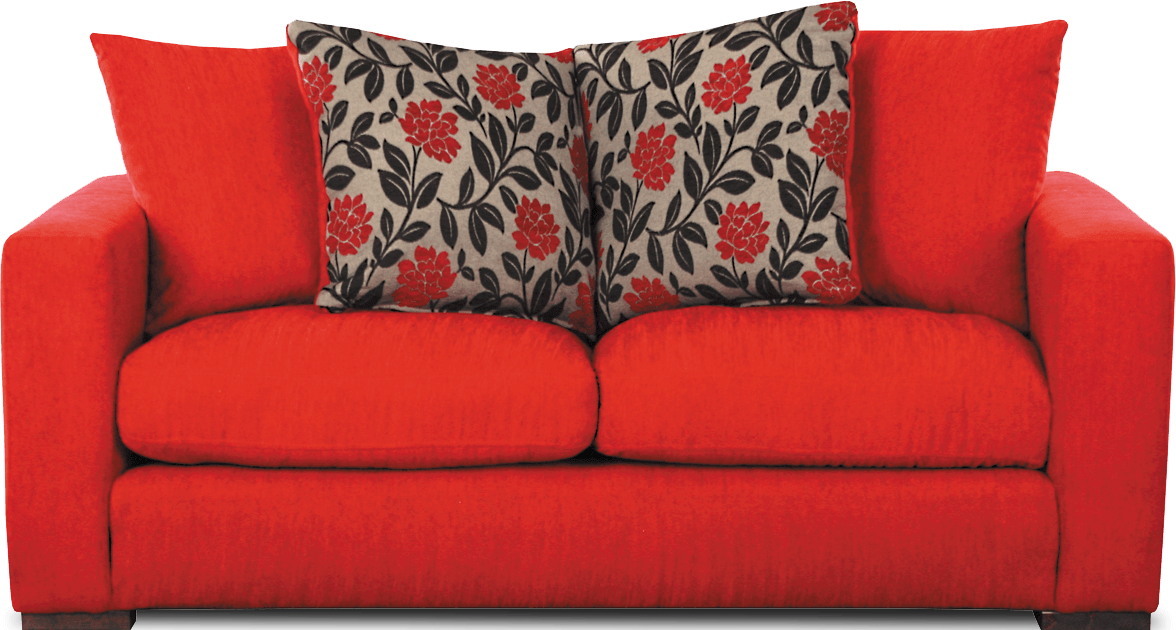 Single Split Sofa Red