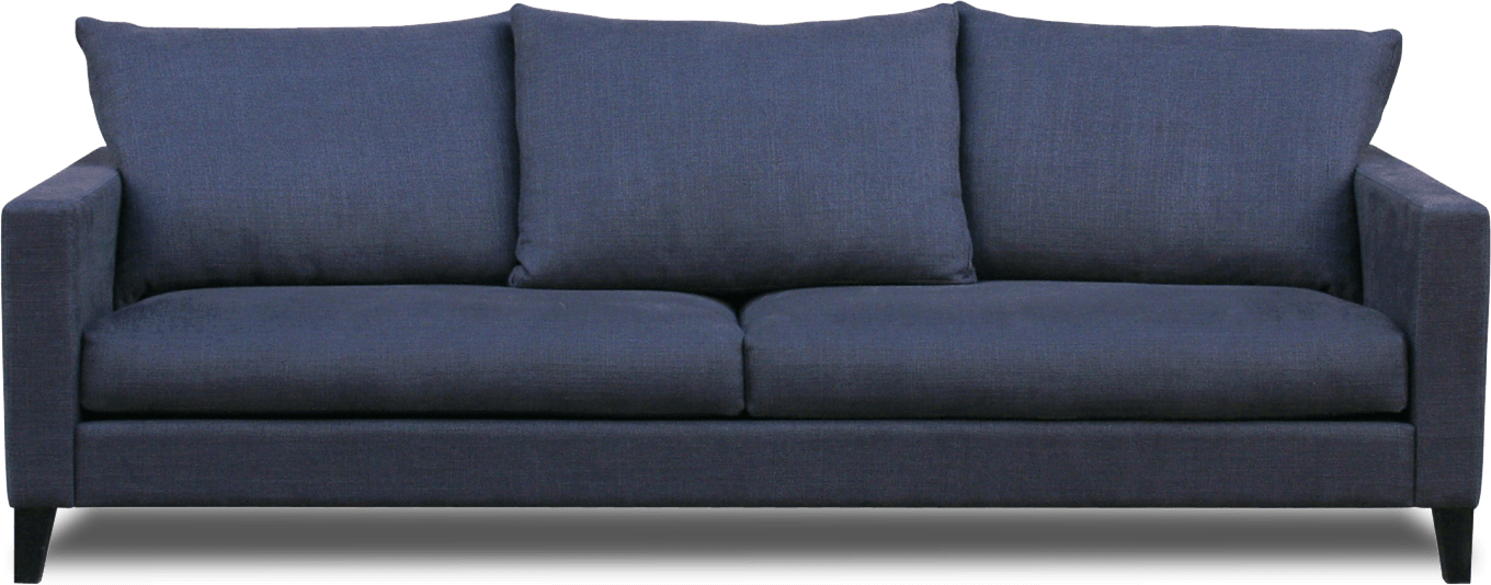 Blue Sofa Three Seated