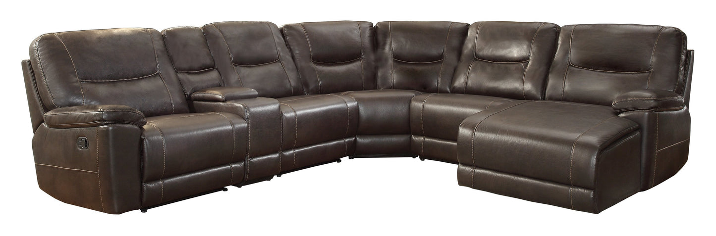 Bruno Reclining Sectional With Chaise