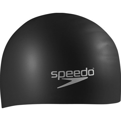 Speedo Long Hair Silicone Swim Cap Black