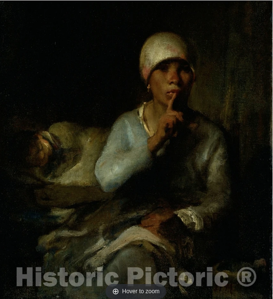 Art Print : Woman and Child (Silence), Jean FranÃ§ois Millet, c 1623, Vintage Wall Decor :..