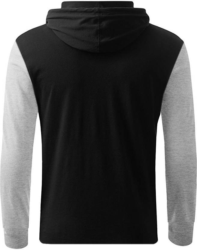 solid men s hooded t-shirt